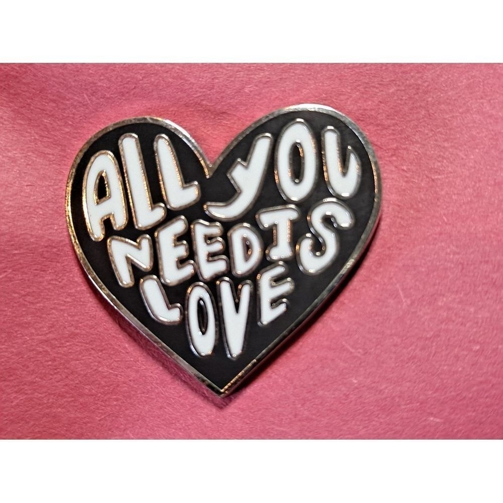 All You Need is Love Heart Shaped‎ Lapel Pin